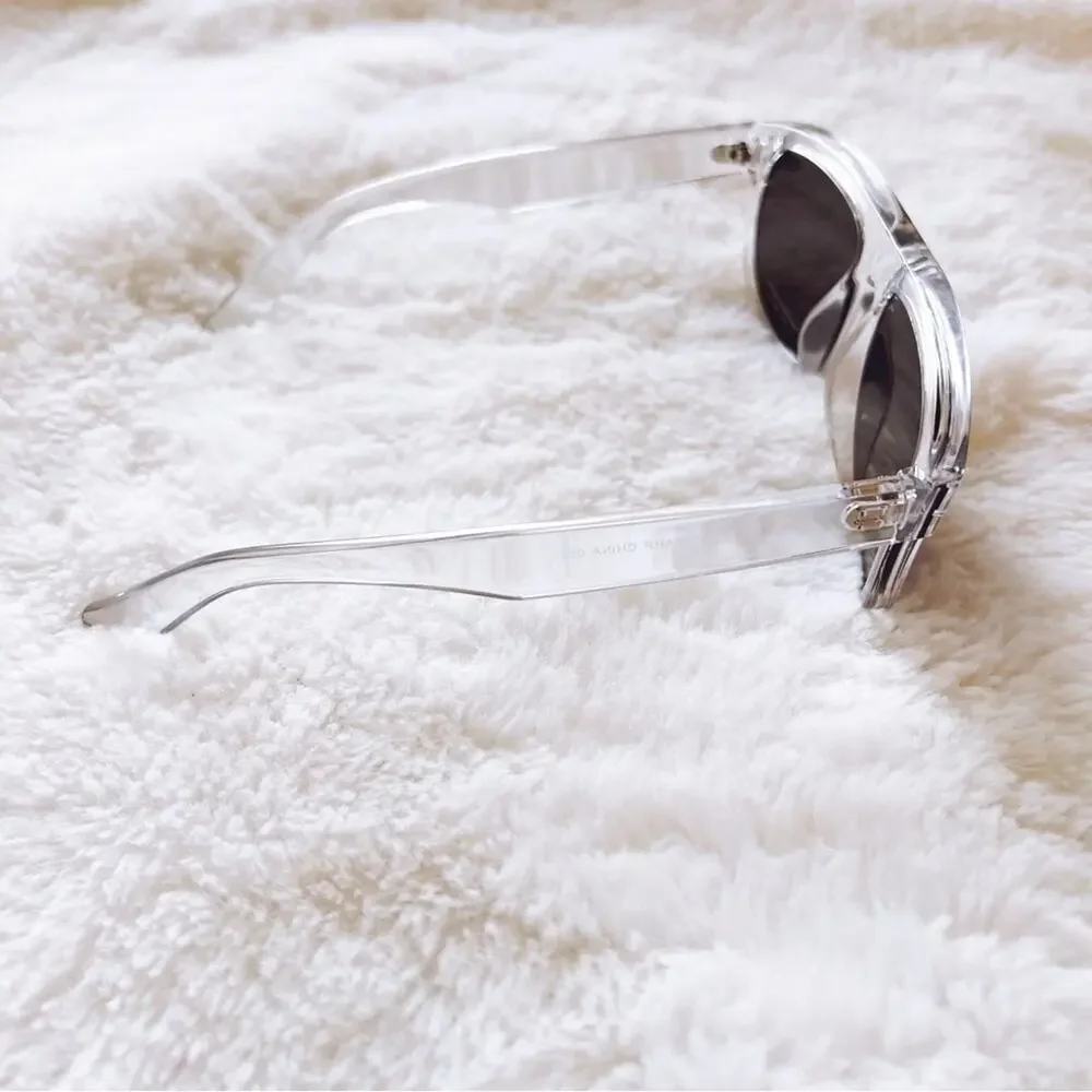 Simon Clear Blue Lenses Classic Sunglasses